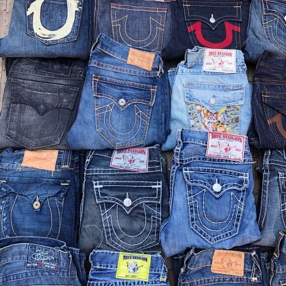 MYSTERY BOX OF 3 True Religion Jeans Size 33 - Picture 2 of 4